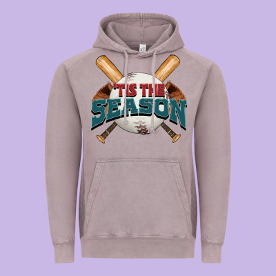 'tis The Season Baseball Vintage Hoodie Designed By Fadigitalartstudio