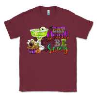 Burgundy eat drink and be scary Classic Tee - CowGirlArtShop