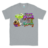 Heather Grey eat drink and be scary Classic Tee - CowGirlArtShop