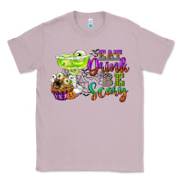 Lilac eat drink and be scary Classic Tee - CowGirlArtShop