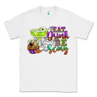 White eat drink and be scary Classic Tee - CowGirlArtShop