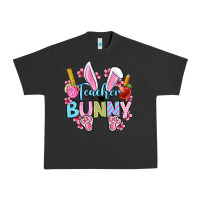 Pigment Black Easter Teacher bunny Urban Heavy Tee - OliviaCreatesArt