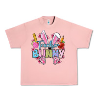 Salmon Easter Teacher bunny Urban Heavy Tee - OliviaCreatesArt