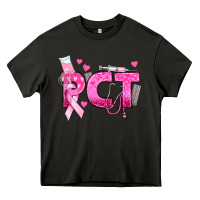 Asphalt breast cancer pct patient care technician Heavy Core Tee - texasbilliewilder