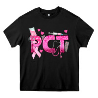 Black breast cancer pct patient care technician Heavy Core Tee - texasbilliewilder