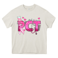 Cream breast cancer pct patient care technician Heavy Core Tee - texasbilliewilder