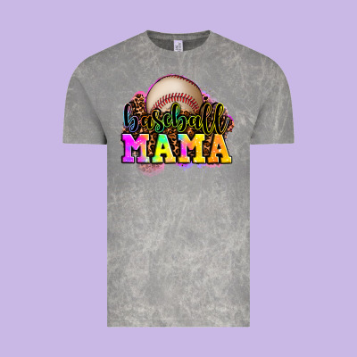 Baseball Mama Vintage Tee Designed By Oliviacreatesart