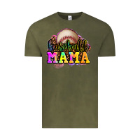 Vintage Olive baseball mama Vintage Tee - OliviaCreatesArt