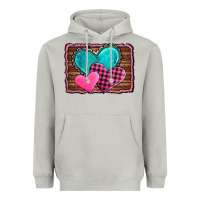 Moon Dust valentine's day hearts turquoise heart Heavyweight Hoodie - AdoDesignShop
