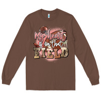 Chestnut my heart is on that field Long Sleeve Tee - FaDigitalArtStudio