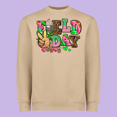 Field Day Vibes Heavyweight Sweatshirt Designed By Adodesignshop