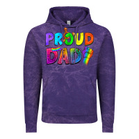 Cloud Purple Western Proud Dad Vintage Hoodie - BundleAndBundleShop