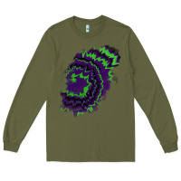 Army Green tie dye patch Long Sleeve Tee - RanaPortraitStore