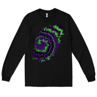 Black tie dye patch Long Sleeve Tee - RanaPortraitStore