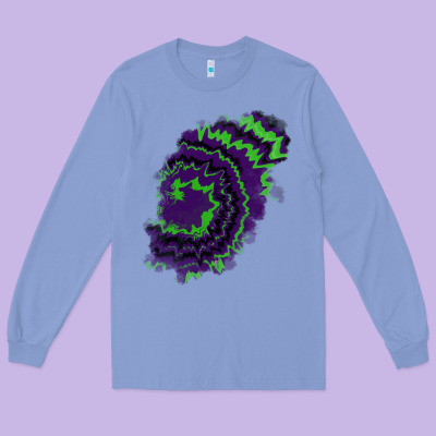 Tie Dye Patch Long Sleeve Tee Designed By Ranaportraitstore