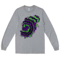 Heather Grey tie dye patch Long Sleeve Tee - RanaPortraitStore