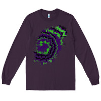 Plum tie dye patch Long Sleeve Tee - RanaPortraitStore