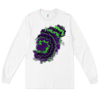 White tie dye patch Long Sleeve Tee - RanaPortraitStore