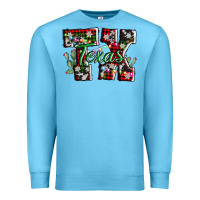 Ocean Blue texas tx christmas Premium Sweatshirt - AdoDesignShop