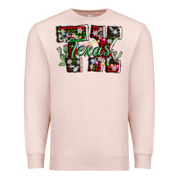 Pale Pink texas tx christmas Premium Sweatshirt - AdoDesignShop