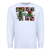 White texas tx christmas Premium Sweatshirt - AdoDesignShop