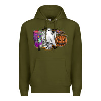 Army Green boo Premium Hoodie - SublimationCraftShop