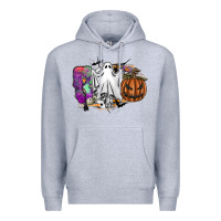 Heather Grey boo Premium Hoodie - SublimationCraftShop