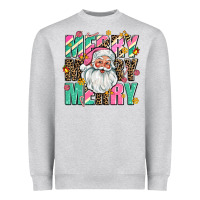 Heather Grey merry merry merry Heavyweight Sweatshirt - AdoDesignShop