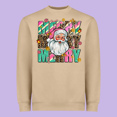 Merry Merry Merry Heavyweight Sweatshirt Designed By Adodesignshop