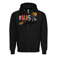 Black music teacher Zipper Hoodie - AdoDesignShop