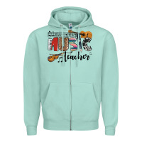Seafoam music teacher Zipper Hoodie - AdoDesignShop