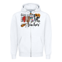 White music teacher Zipper Hoodie - AdoDesignShop