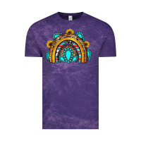 Cloud Purple western gemstones sunflowers rainbow Vintage Tee - OliviaCreatesArt