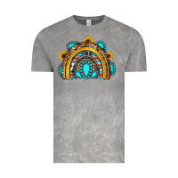 Cloud Rock western gemstones sunflowers rainbow Vintage Tee - OliviaCreatesArt