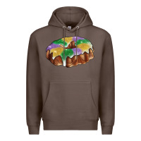 Coffee Mardi gras king cake Premium Hoodie - RanaPortraitStore