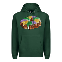 Sports Green Mardi gras king cake Premium Hoodie - RanaPortraitStore