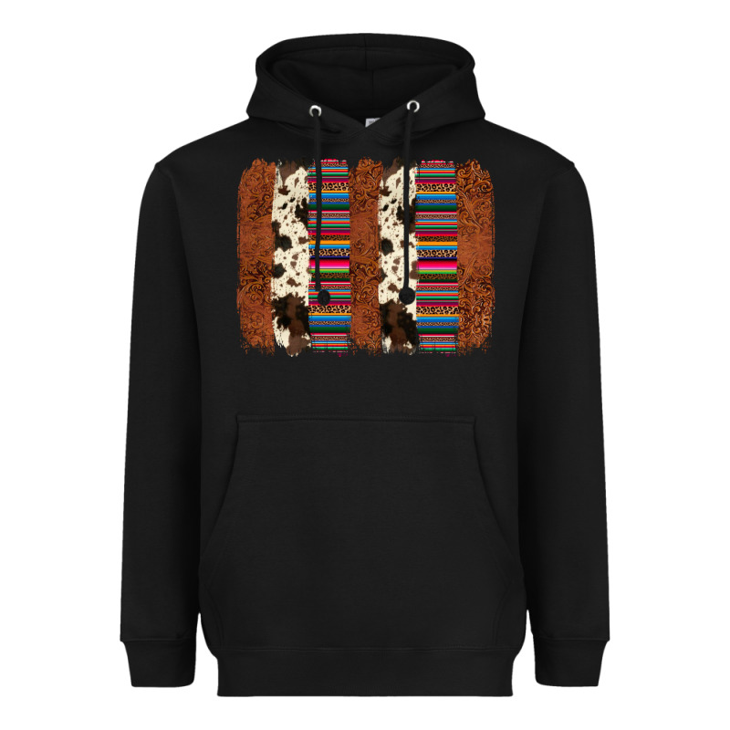 Serape Cowhide  Brushstroke Heavyweight Hoodie by AdoDesignShop | Teevron