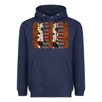 Navy serape cowhide  brushstroke Heavyweight Hoodie - AdoDesignShop