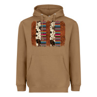 Toasted Coconut serape cowhide  brushstroke Heavyweight Hoodie - AdoDesignShop