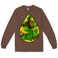 Chestnut st.patrick's teardrop earrings Long Sleeve Tee - FaDigitalArtStudio
