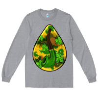 Heather Grey st.patrick's teardrop earrings Long Sleeve Tee - FaDigitalArtStudio