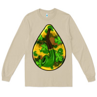 Mushroom st.patrick's teardrop earrings Long Sleeve Tee - FaDigitalArtStudio
