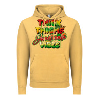 Vintage Mustard thick thighs juneteenth vibes Vintage Hoodie - FaDigitalArtStudio