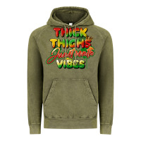 Vintage Olive thick thighs juneteenth vibes Vintage Hoodie - FaDigitalArtStudio