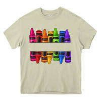 Mossy custom name crayons Heavy Core Tee - texasbilliewilder