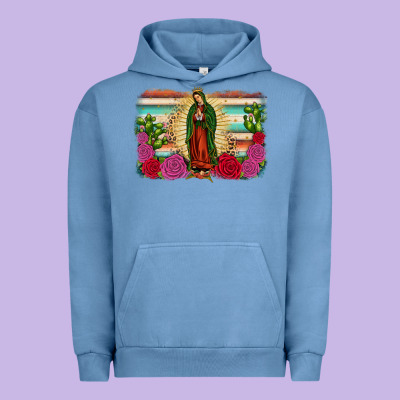 Western Our Lady Of Guadalupe Urban Hoodie Designed By Jahusdesignshop