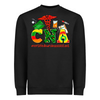 Black cna juneteenth certified nursing assistant Heavyweight Sweatshirt - AdoDesignShop