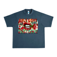 Midnight Navy Self love is the best love Urban Heavy Tee - FaDigitalArtStudio