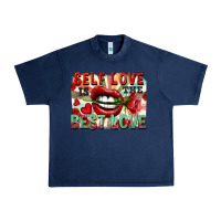 Navy Self love is the best love Urban Heavy Tee - FaDigitalArtStudio