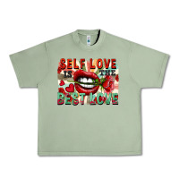 Oil Green Self love is the best love Urban Heavy Tee - FaDigitalArtStudio